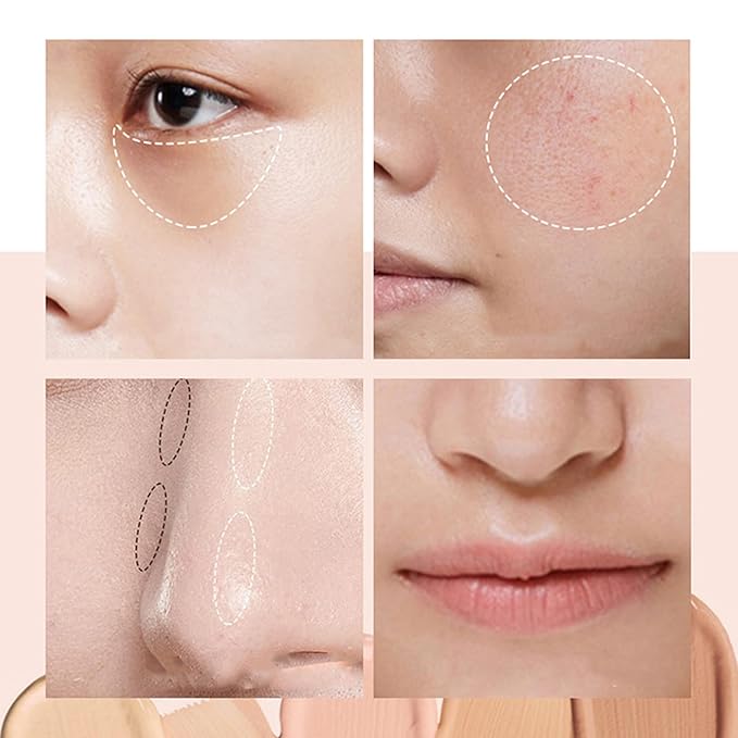 Mallofusa Single Color Face Makeup Concealer Foundation Palette Moisturizing 0.49oz (Black)