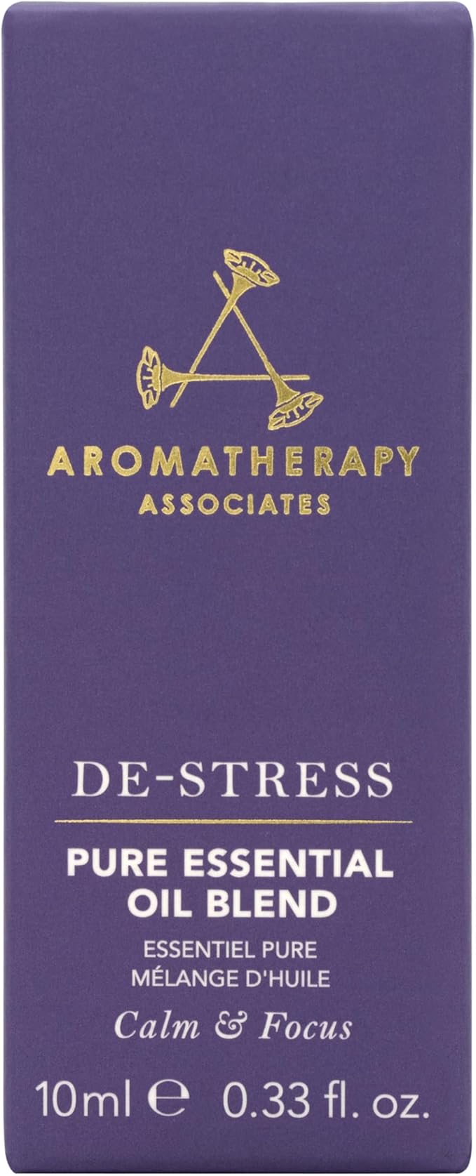 Aromatherapy Associates De-Stress Pure Essential Oil Blend. Premium Undiluted Blend to Clear The Mind. Hand-Crafted with Frankincense, Chamomile and Petitgrain (0.33 fl oz)