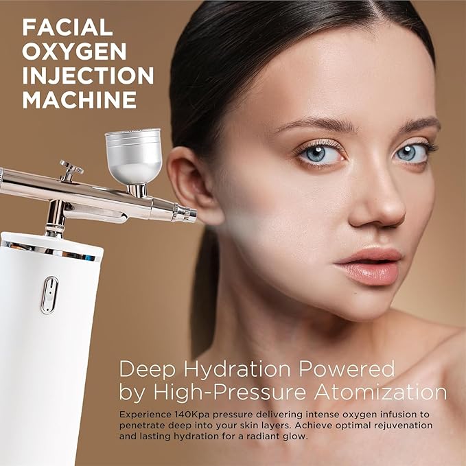 Facial Mist Spray Machine – 0.3mm Oxygen Micro Mist for Toner & Serum Infusion | High-Pressure Hydration & Skin Cooling Steamer for Home & Salon Use – Koli Z2