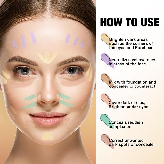 Jolilab 1 Color Contour Stick Concealer Stick Cream Palette Contour Multifunctional Contouring Makeup Kit for Face Highlighter Makeup Stick Set Long Lasting & Waterproof (06#deep, 1)
