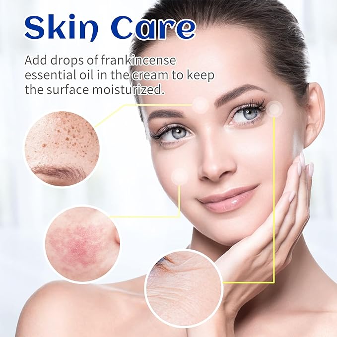 HIQILI 30ML Frankincense Essential Oil, Relaxing, Skin Care, Camp Atmosphere Creation, Can be Added to Body Lotions, Creams, Aromatherapy Use - 1 Fl Oz