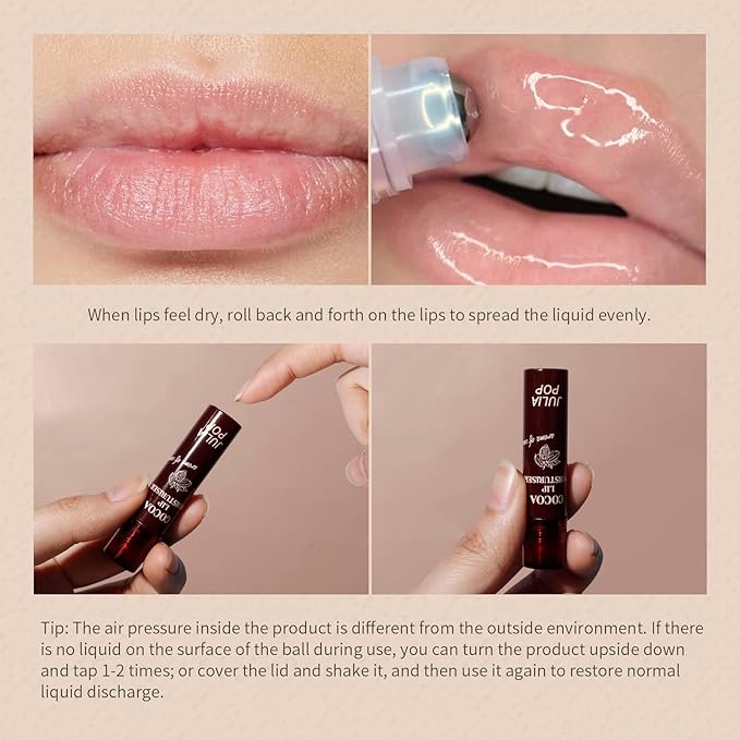 Lip Oil, Lip Balm Set Lasting Moisturizing and Care of your Lips, Lip Sleeping Mask Cracked Dry Lips Moisturize, Coco for Day and Milk for Night（Pack of 2）