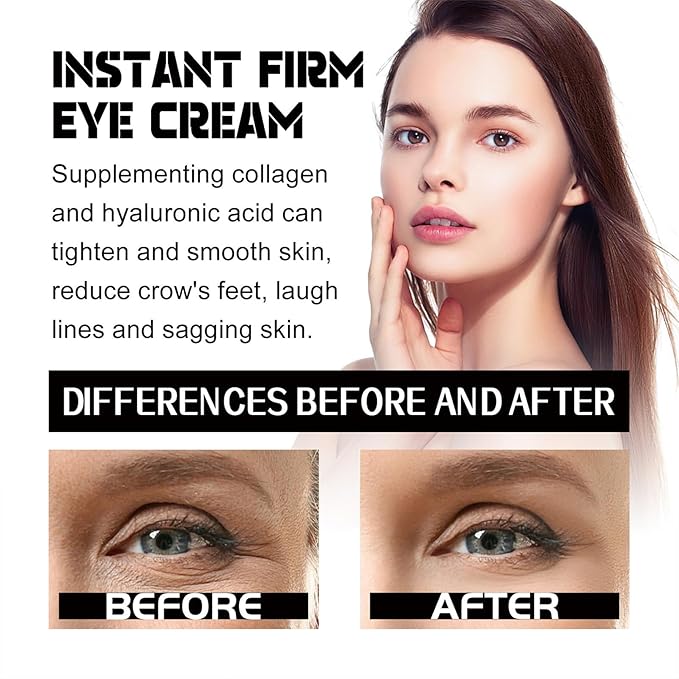 Temporary Eye Tightener Eye Cream For Puffiness And Bags Under Eyes,Instant Reduces Under-Eye Bags, Dark Circles&Puffiness, Instant Firm Eye Tightener Eye Bag Cream Anti Aging Fine Lines