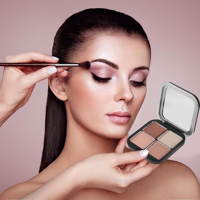 Blush Pallet Makeup 2pcs Empty Magnetic Eyeshadow Palette, Small Makeup Palette Lipstick Compact Containers Cosmetic Sample Storage Cases Makeup Plate for Foundation