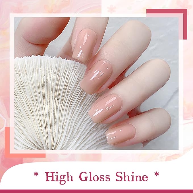 JODSONE Gel Nail Polish Kit with U V Light 36 PCS Classic Black and White Nude and Blue Purple Gel Polish Set with Manicure Tools Suitable for All Sea