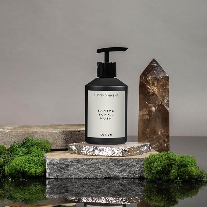 Environment Inspired by 5-Star Hotels 1HT Lotion, 300ml Luxury Scented Lotion (Santal | Musk) Bathroom Luxury, Men & Women High-End Body Lotion, Hand Cream, Dry Skin Treatment