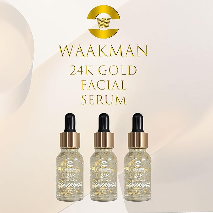 Luxury 24K Gold Moisturizing, Nourishing, Anti-Aging Moisturizer, Toner, Facial Cream & Serum Skincare Set