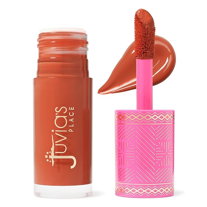 Juvia's Place Blushed Liquid Blush CoralRose - Dewy Tint Cheeks Makeup Glow Pigment Effortless Beauty Long Lasting Cosmetics Soft Creamy Natural Buildable All Skin Color Light Flawless Finish Blend
