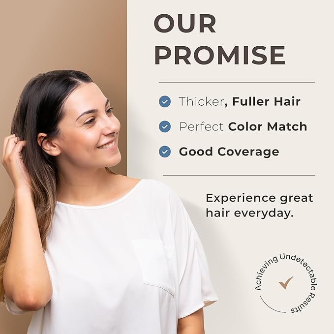 Keratin Hair Fibers for Men & Women - Fill In Fine or Thinning Hair, Instantly Thicker, Fuller Looking Hair (Black 30g)