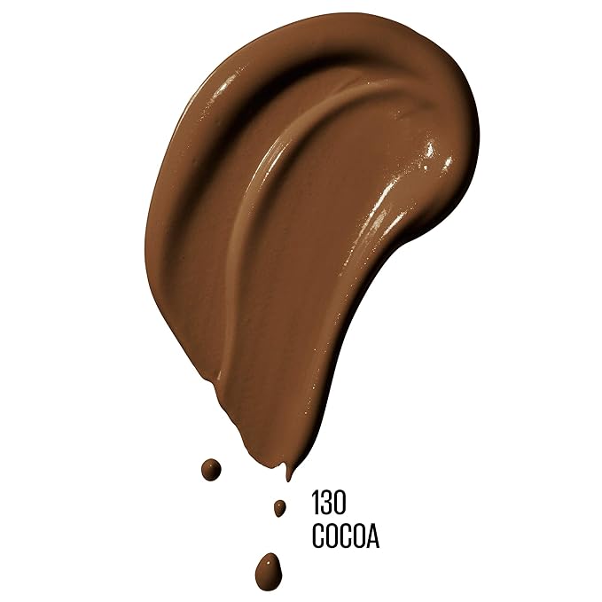 Maybelline Dream Radiant Liquid Medium Coverage Hydrating Makeup, Lightweight Liquid Foundation, Cocoa, 1 Count (Pack of 2)