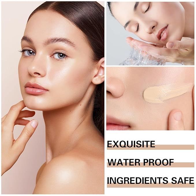 Airbrush Makeup Foundation for Mature Skin Magic Minerals Lightweight Air Makeup Airbrush Makeup Setting Spray for Smooth Radiant Finish（03# Nude Color）