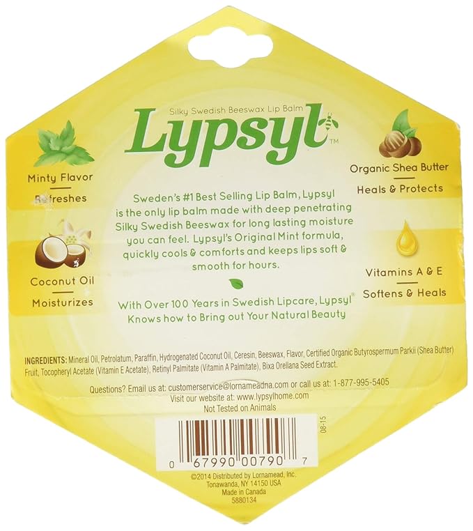 Lypsyl Intense Protection Original Mint, Lip Balm 0.10 oz