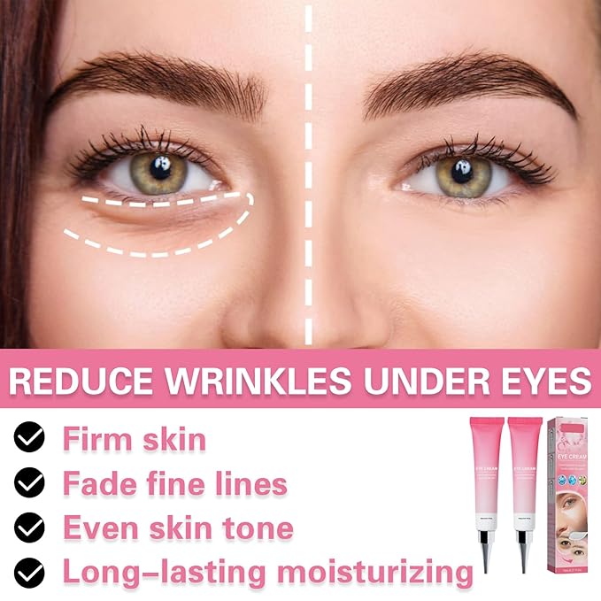 2PCS Under Eye Cream Lift Firm Skin Around the Eyes