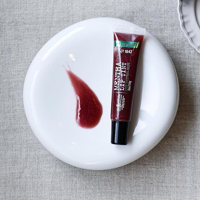 C.O. Bigelow Plum Mint Mentha Lip Tint Trio, Moisturizing Lip Balms for Dry Lips, Light Purple Tinted Lip Gloss, Bulk Lip Balm 3 Pack, 0.5 oz Each