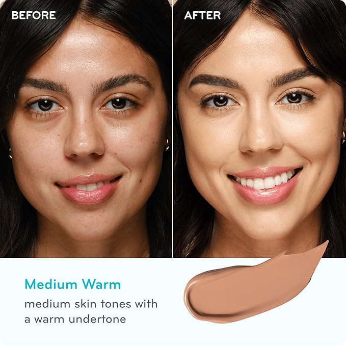 pūrlisse Perfect Glow BB Cream with SPF 30 - Matte Meets Dewy Finish - Enriched with Goji & Hawthorn Berry to Help Improve Skin Texture & Radiance - Medium Warm (1.4 oz)
