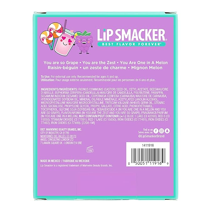 Lip Smacker Valentine's Day Collection Story Book Purple Cover (Pack of 2)