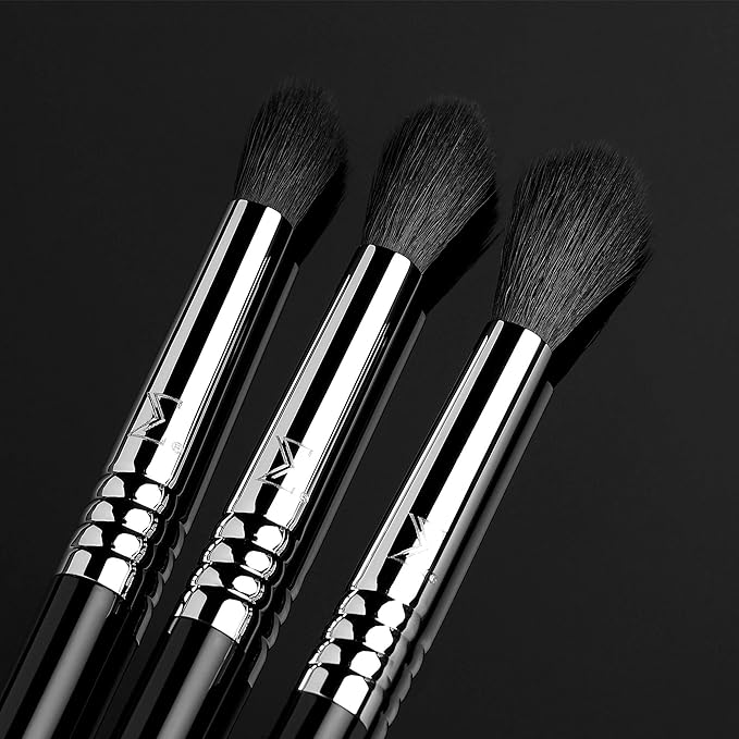 Sigma Beauty Deluxe Blending Brush Set – Professional Grade Eyeshadow Brush Set with 9 Full Size Blending Brushes Featuring Extra Soft Fibers for Precise, Controlled, & All-Over Eyeshadow Blending