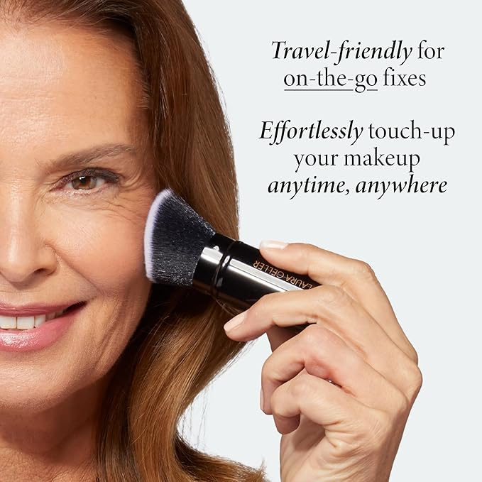 LAURA GELLER NEW YORK Baked Balance-n-Brighten Foundation with Kabuki Brush Makeup Set, Golden Medium