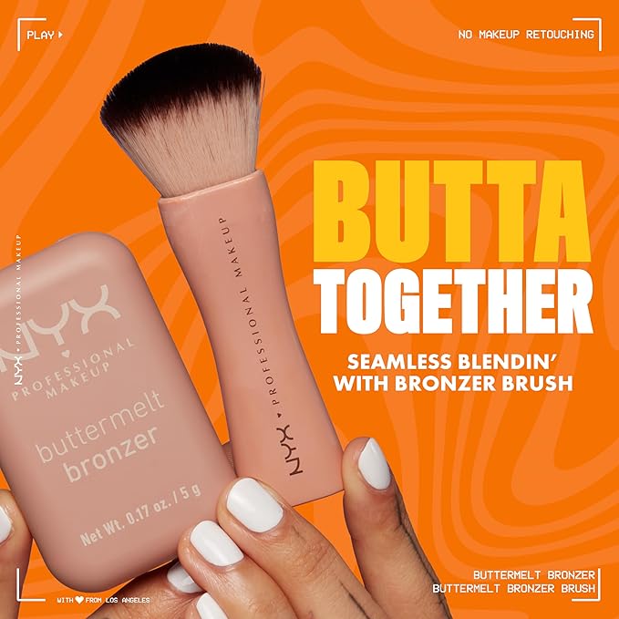 NYX PROFESSIONAL MAKEUP Matte Buttermelt Bronzer, Longwear Face Makeup with Up to 12 Hours of Wear, Vegan Formula - Butta Biscuit