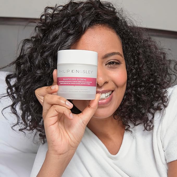 PHILIP KINGSLEY Elasticizer Extreme Deep-Conditioning Hair Mask Repair Treatment for Dry Curly Hair and Over-Processed or Damaged Hair Deeply Conditions, Adds Bounce and Shine, 2.5 oz