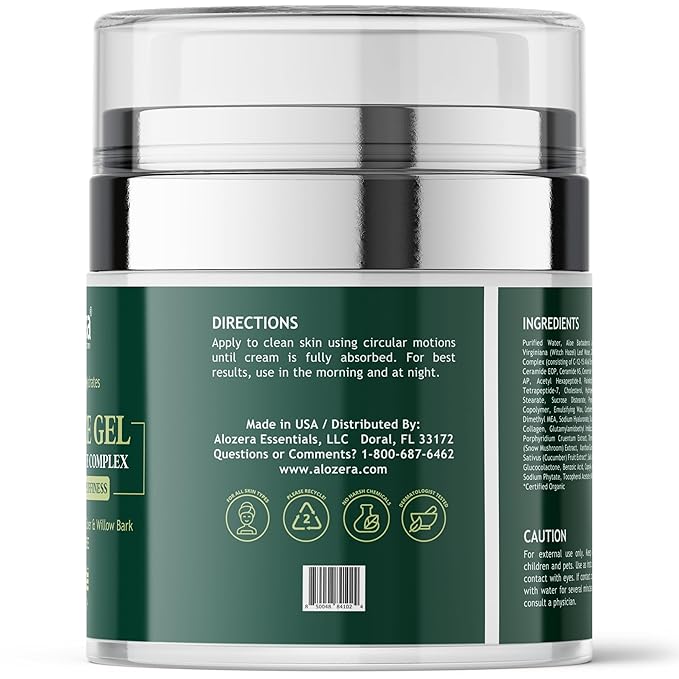 Under Eye Gel - Premium Anti Aging Eye Cream for Dark Circles & Puffiness, Treatment On, Eye Bags Gone, Brightness Glows, 1.7 oz.