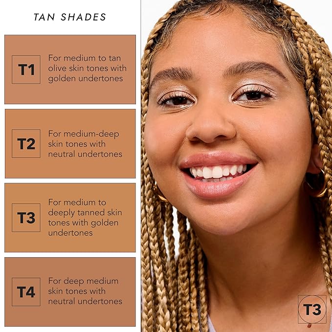 COVER FX Pressed Mineral Foundation - Shade T1 - Weightless Powder Foundation - Buildable Light to Full Coverage - Matte Finish - All Skin Types