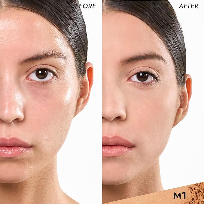 COVER FX Pressed Mineral Foundation - Shade M1 - Weightless Powder Foundation - Buildable Light to Full Coverage - Matte Finish - All Skin Types