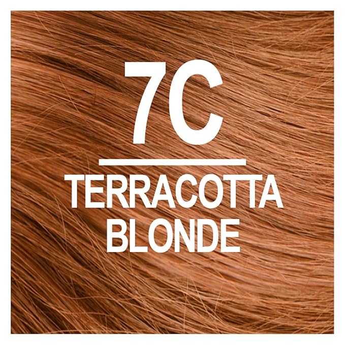 Naturtint 7C Terracotta Blonde Permanent Hair Color (Pack of 6), Ammonia Free, Vegan, Cruelty Free, up to 100% Gray Coverage, Long Lasting Results (Packaging may vary)
