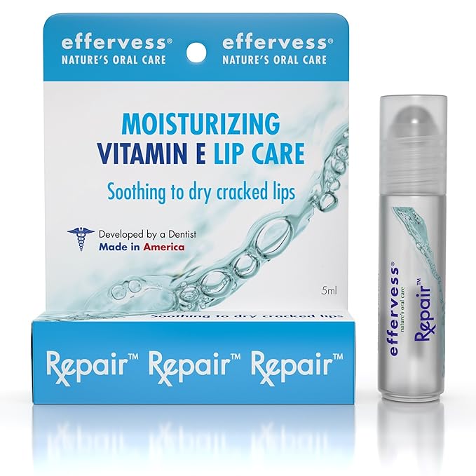 Effervess® Vitamin E Lip Care - Soothes and Hydrates Dry Cracked Lips - Made in USA