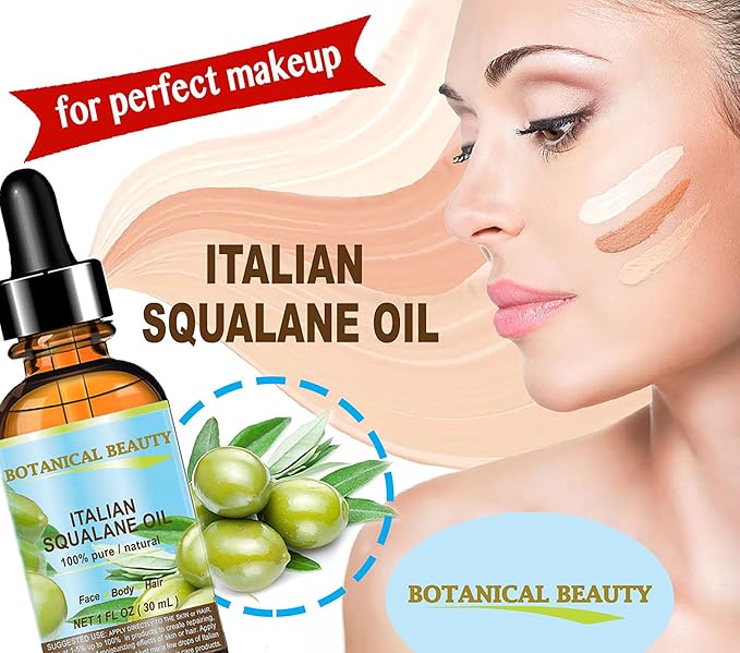 SQUALANE Italian Olive. 100% Pure Natural Undiluted Oil. 4 fl.oz- 120ml. 100% Ultra-Pure Moisturizer for Face, Skin, Body, Hair. Reliable 24/7 Skincare Protection