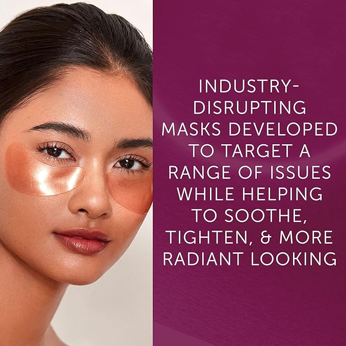 111SKIN Rose Gold Illuminating Eye Mask, Brightening & Hydrating Under Eye Patches for Dull, Dry Skin with Rose Extract, Colloidal Gold & Vitamin C, Improves the Appearance of Dark Circles, 8 Pairs