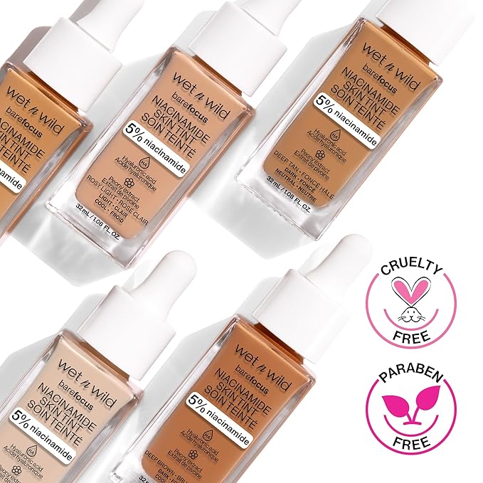 wet n wild Bare Focus Niacinamide Skin Tint | Mahogany