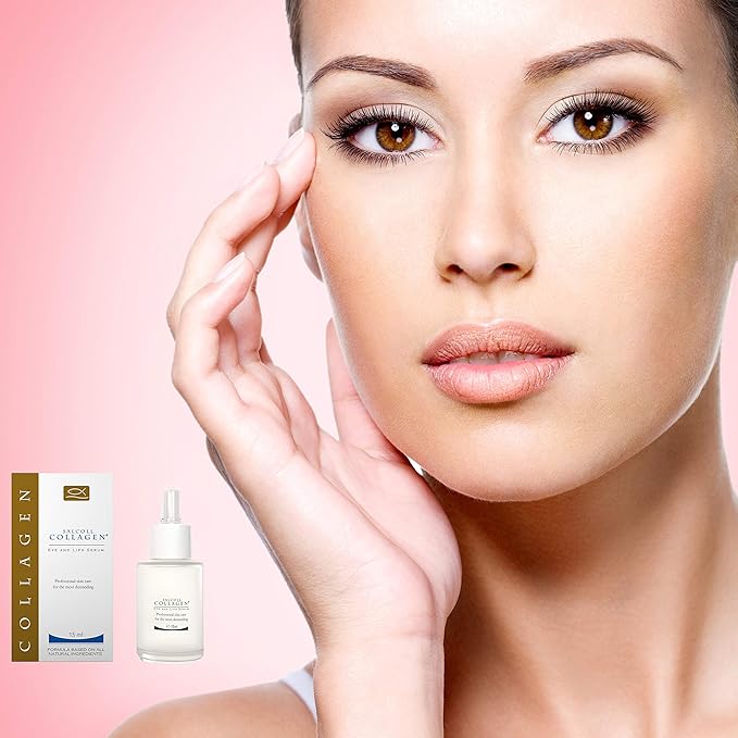 Anti-Aging Eye & Lip Serum - Anti-Wrinkle, Hypoallergenic Face Treatment For Women & Men, Reduces Eye Bags, Dull Skin, Dark Circles, 15 ml