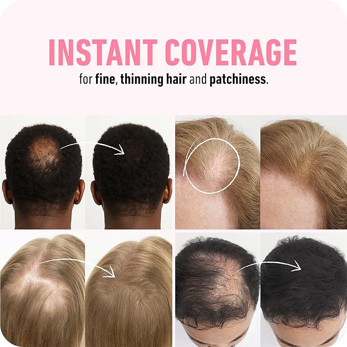 BOLDIFY Hair Fibers (12g) - Fill In Thinning and Fine Hair for an Instantly Fuller, Thicker Look - 14 Shades for Women & Men - Medium Blonde