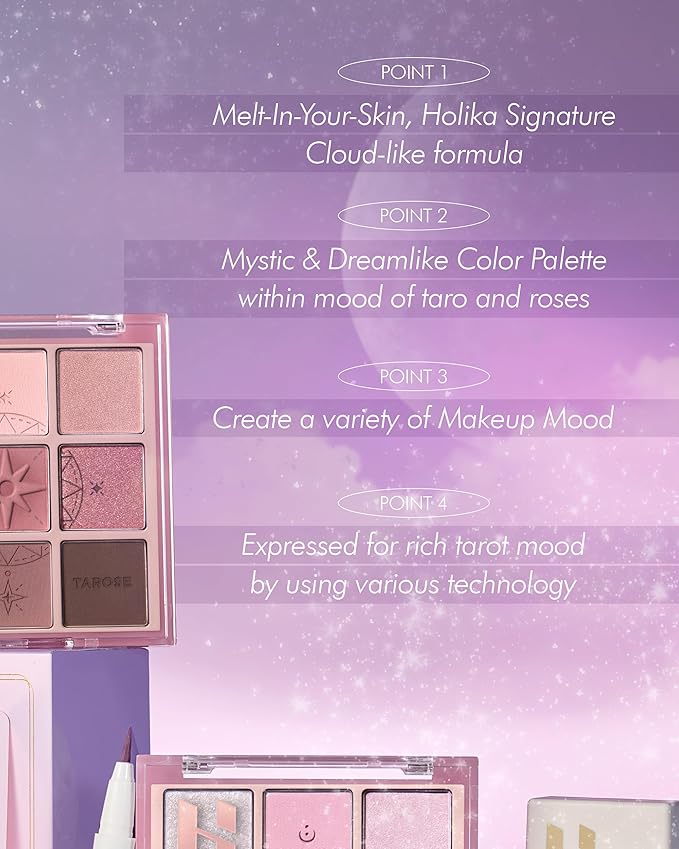 HOLIKA HOLIKA My Fave Mood 10 Pick the Rose - 9 Colors Eye Palette - Warm Tone Rose, Brown & Marsala - Matte Shimmer Eyeshadow Kit - Multipurpose for Blusher - Flawless Finish, Soft