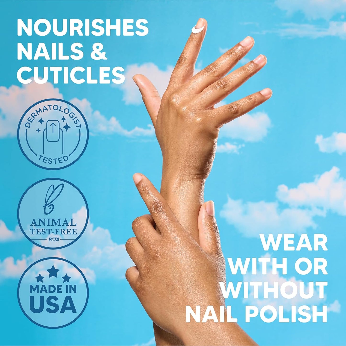 Onyx Professional Hard As Hoof Nail Strengthening Cream, Unscented - Nail Growth & Conditioning Cuticle Cream Stops Splits, Chips, Cracks & Strengthens Nails, 1 oz