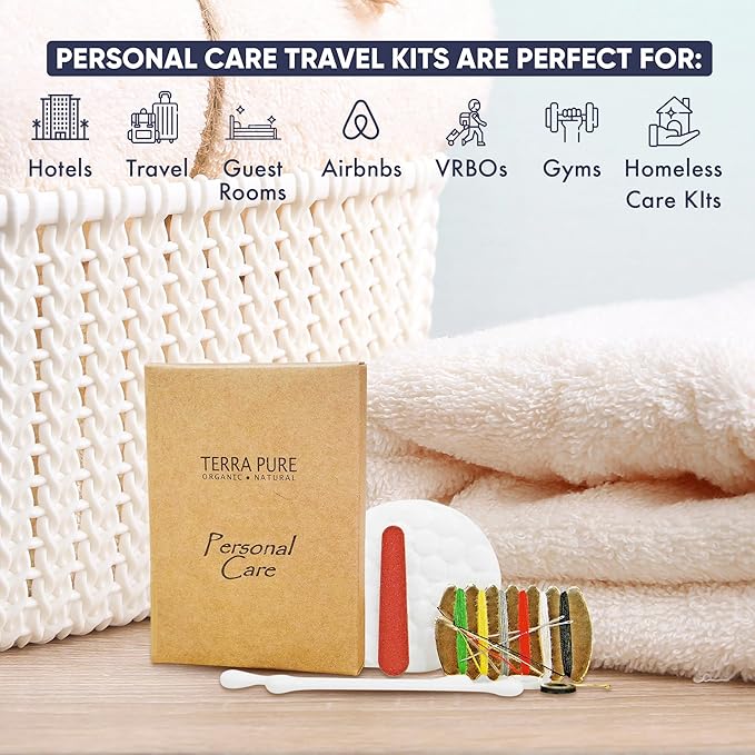 Terra Pure Green Tea Hotel Personal Care Kit, Recycled Paper, Soy Ink Box (Case of 500)