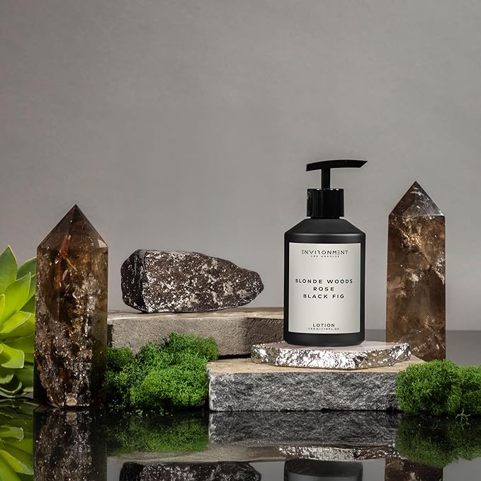 ENVIRONMENT Inspired by 5-Star Hotels EDT Lotion, 300ml Luxury Scented Lotion (Blonde Woods | Rose | Black Fig) Bathroom Luxury, Men & Women High-End Body Lotion, Hand Cream, Dry Skin Treatment