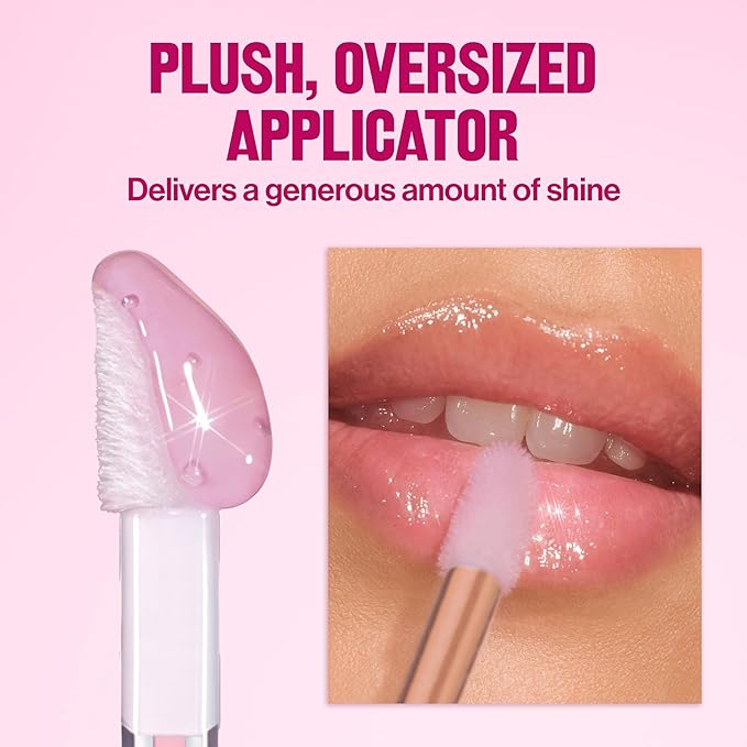REVLON Super Lustrous Glimmer Lip Oil, Moisturizing & Tinted, Shiny Finish, Made with Plant-Based Squalane, 003 Glow Mama, 0.13 fl oz