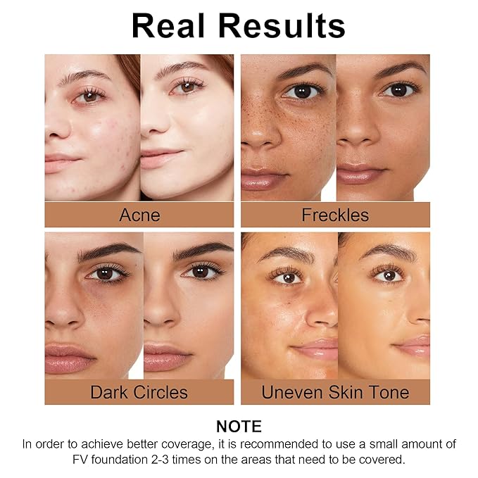FV 2 Pack Hydrating Liquid Foundation Makeup, Waterproof & Lightweight, Natural Finish with Medium Coverage, Ideal for Dry and Normal Skin (Nourishing Classic Ivory)