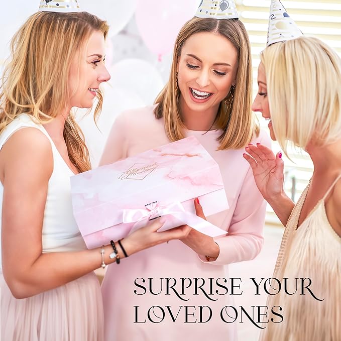 Luxury Spa Gift Set for Women - 9 Piece Self Care Package for Women, Birthday Gifts for Women - Full Size Spa Set with Plant-Based Superfoods, Minerals, & Vitamins - Gifts for Her Box