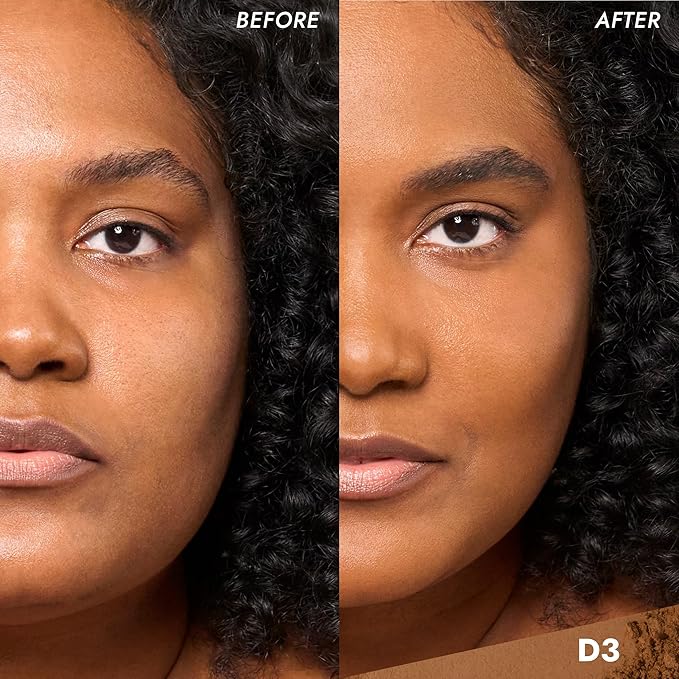 COVER FX Pressed Mineral Foundation - Shade D3 - Weightless Powder Foundation - Buildable Light to Full Coverage - Matte Finish - All Skin Types