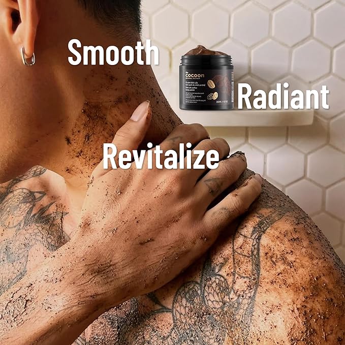 Cocoon Dak Lak Face Polish, Body Polish & Body Butter Combo. 100% Vegan Exfoliating Scrub for Smooth & Glowing Skins | Reduce Stretch Marks, Acne & Cellulite | Gift for Coffee Lovers (6.76 fl oz each)