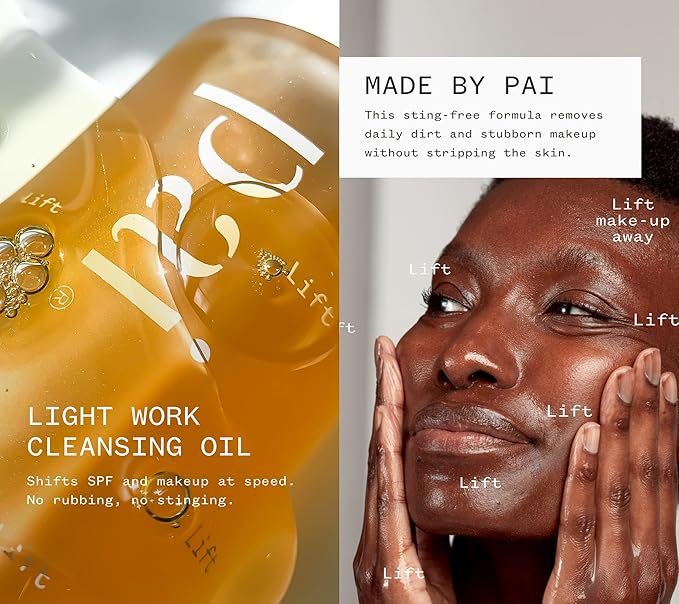 Pai Skincare London | DOUBLE CLEANSE - FROM LONDON WITH LOVE Beauty Gift Set. Organic Face Wash, Makeup Remover & Headband, Suitable for Sensitive Skin & All Skin Types. Made In London.