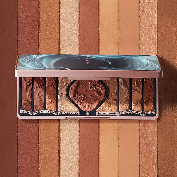 FLORASIS Floral Engraving Phoenix Makeup Palette (02 Retro Brown)