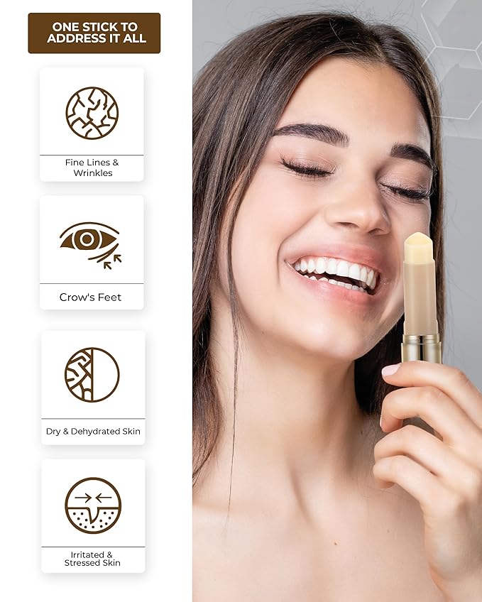 CENTELLIAN 24 Madeca Wrinkle Capture Stick (0.4oz) - Multi Balm Stick for Wrinkles & Fine Lines. Korean Skincare, Eye Cream & Moisturizer by Dongkook. Centella Asiatica, Ceramide, Collagen.