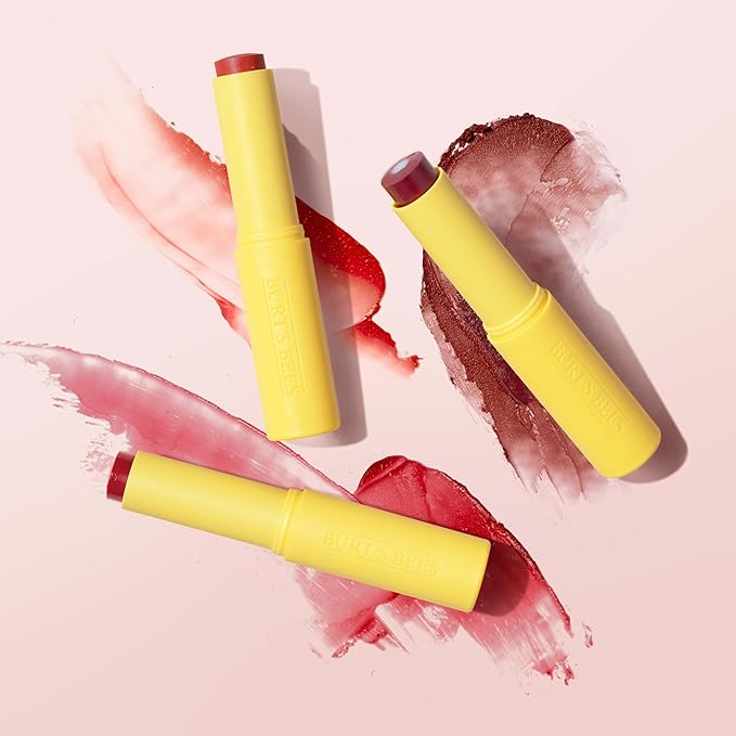 Burt’s Bees Back To School Dorm Essentials, Tinted Boosted Balm, Rose Knows, Hydrating Tinted Lip Balm with Vitamin C, E, and F Core, 24 Hour Lip Moisturizer, 100% Natural Origin, 1 Count, 0.16oz
