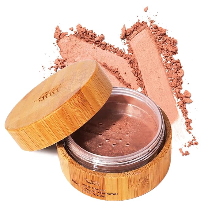 Dr. Lily Ros- All-Natural Blush, Bronzer & Shimmer – Plant Based No Harsh Chemicals, No Parabens or Synthetic Fragrances 100% Natural Formula Safe for Sensitive Skin (Golden Sun)