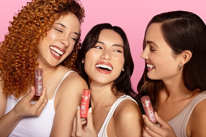 pürlisse Blush Glow Lip and Cheek Tint - Blush Stick for Cheeks and Lips with Vitamin E & Hyaluronic Acid - Hydrating & Buildable 2-in-1 Cream Blush Stick - Summer Coral ( .28 oz)