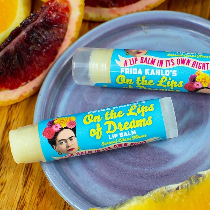 Frida Kahlo's On the Lips of Dreams Lip Balm Tube, Citrus Flavored - Cruelty-Free and Made in the USA from Natural and Imported Ingredients